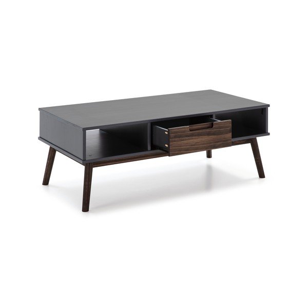 Tavolino in pino grigio antracite , 110 x 55 cm Nussa - Marckeric-image-3