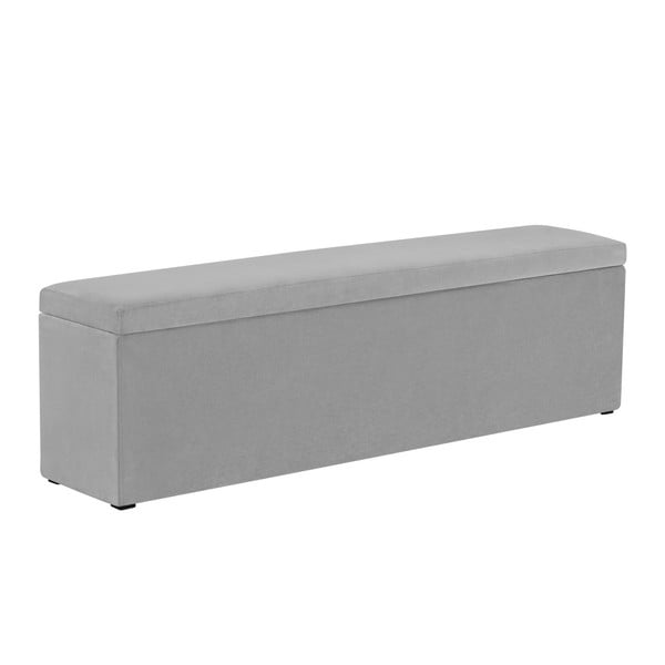 Pouf Ancona grigio chiaro, 200 x 46 cm - Mazzini Sofas