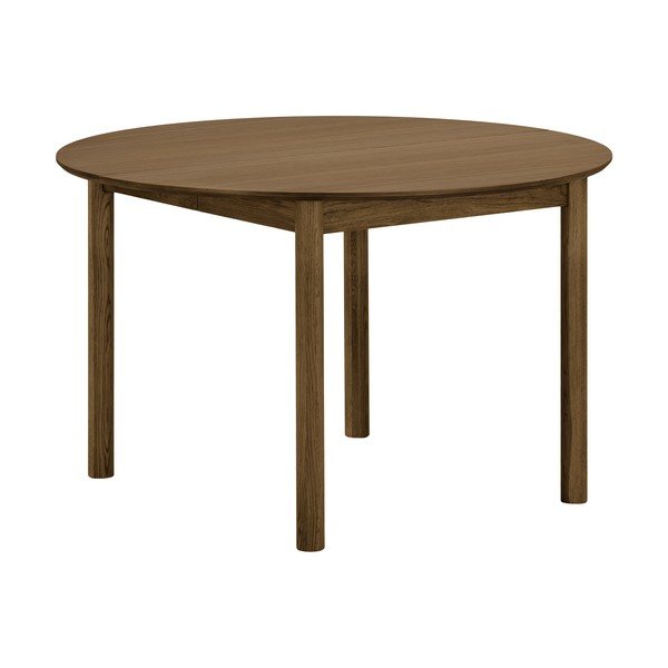 Tavolo da pranzo rotondo con effetto rovere allungabile con estensione 120x220 cm Bundaberg – House Nordic