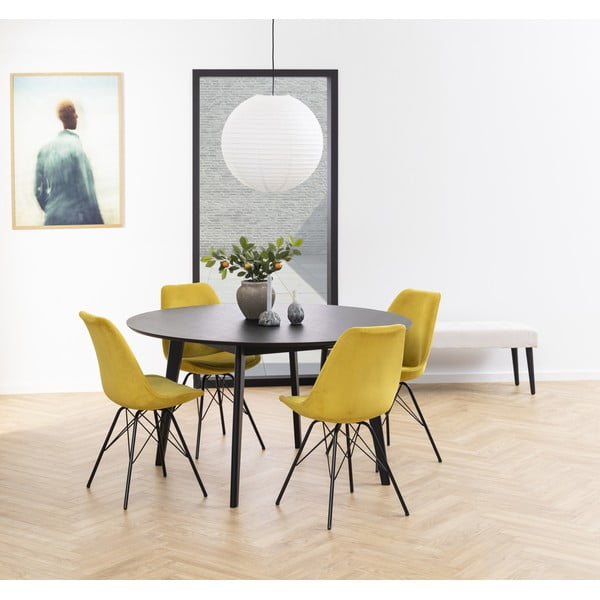 Sedia da pranzo gialla Eris - Actona-image-1