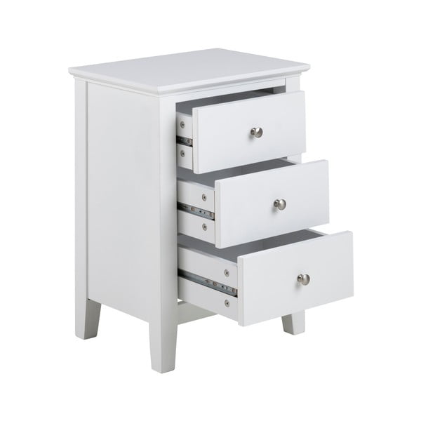 Comodino bianco Linnea - Actona-image-3
