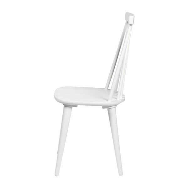 Sedia da pranzo in legno di gomma bianco Lotta - Rowico-image-3