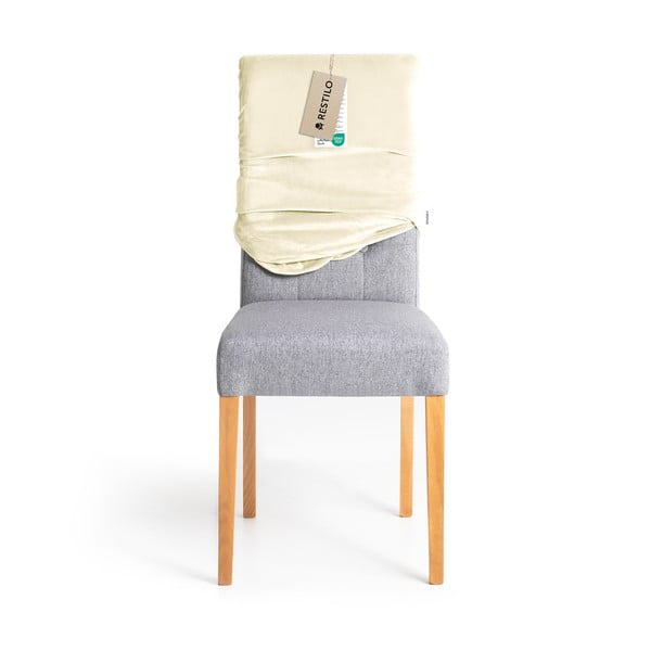 Set di coprisedia color crema con rivestimento elastico per sedie 4 pz 48 cm Sento – Restilo-image-4