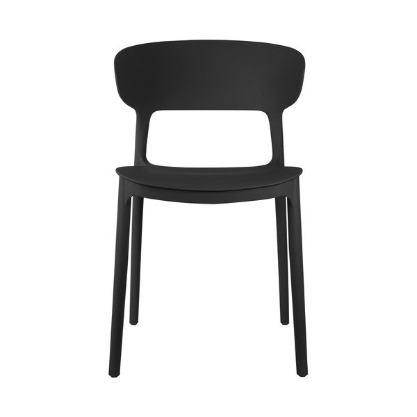 Sedie da pranzo in plastica nera in set da 4 Fain - Leitmotiv-image-2