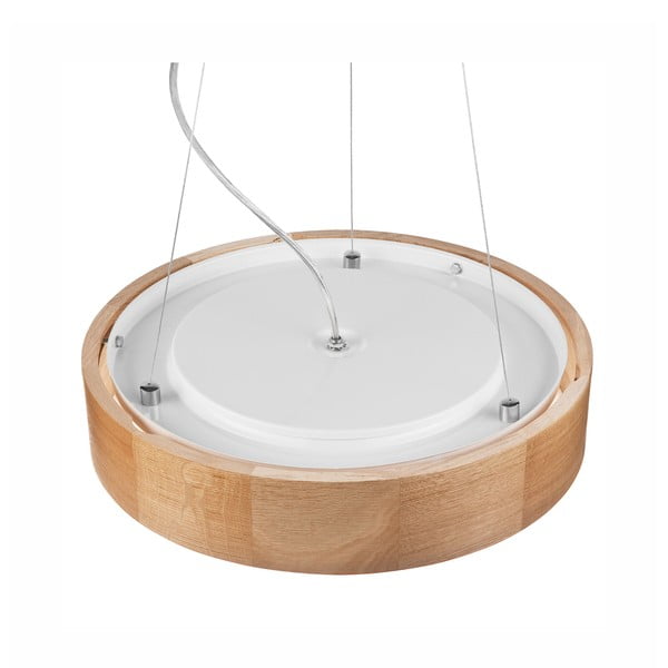 Lampada a sospensione marrone con paralume in vetro ø 37 cm Eveline - LAMKUR-image-4