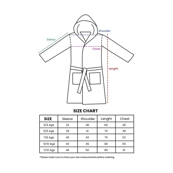 Accappatoio per bambini giallo in mussola 5-6 anni Muslin – Foutastic-image-4