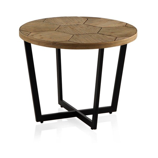 Tavolo da conferenza con struttura in ferro nero , ⌀ 59 cm Honeycomb - Geese