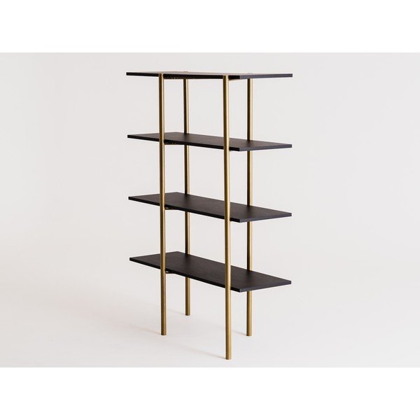 Libreria in nero e oro 110x150 cm Rave - CustomForm-image-3