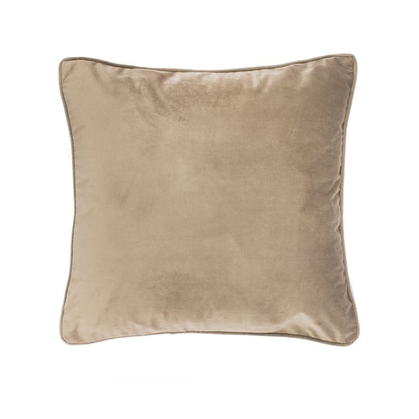 Cuscino beige chiaro in velluto, 45 x 45 cm - Tiseco Home Studio