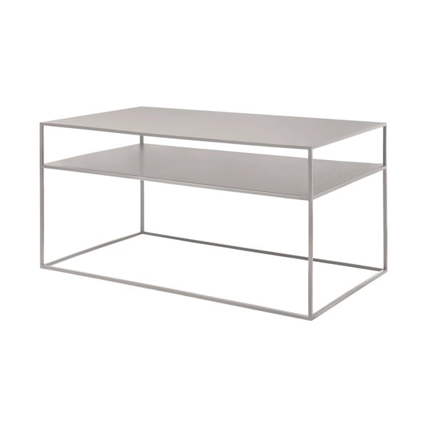 Tavolino in metallo grigio chiaro 50x90 cm Fera - Blomus