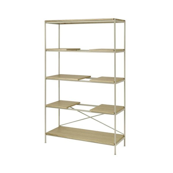 Scaffale di colore naturale con effetto rovere 105x170x40 cm Sukoya – Blomus-image-2