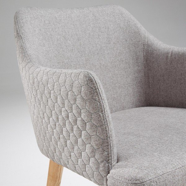 Sedia da pranzo grigio chiaro Danai - Kave Home-image-1