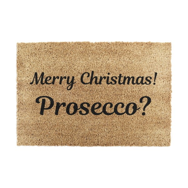 Zerbino in cocco con motivo natalizio 40x60 cm Merry Prosecco - Artsy Doormats