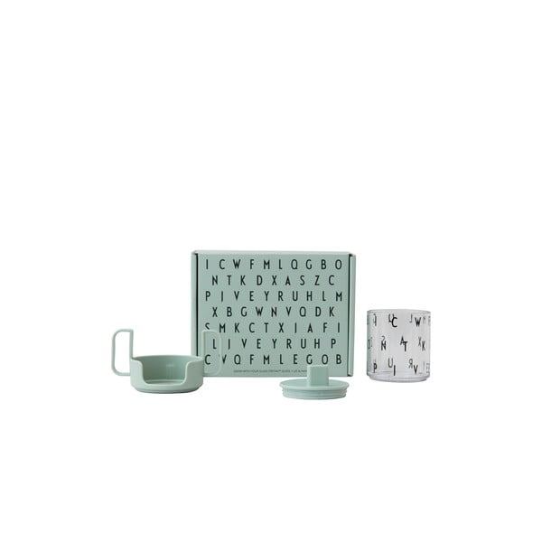 Tazza verde per bambini Cresci con la tua tazza Grow with Your Cup - Design Letters-image-2