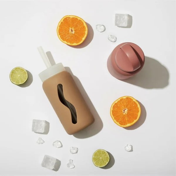 Bottiglia bottiglia da viaggio beige 500 ml Milk Coffee – Muuki-image-1