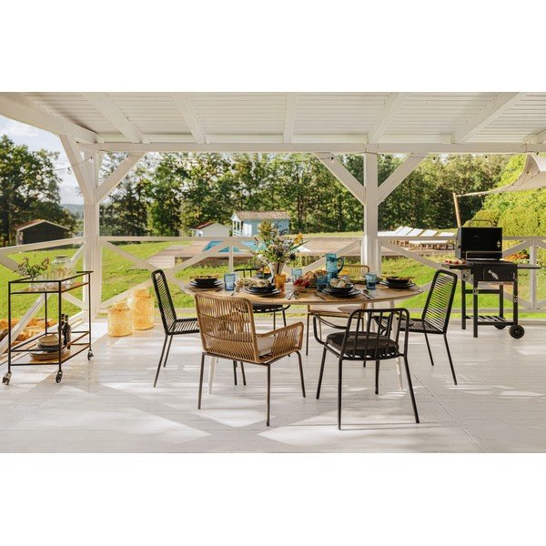 Sedia da giardino nera Kai - Bonami Essentials-image-1