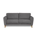 Divano in velluto a coste grigio scuro 170 cm Paris - Scandic