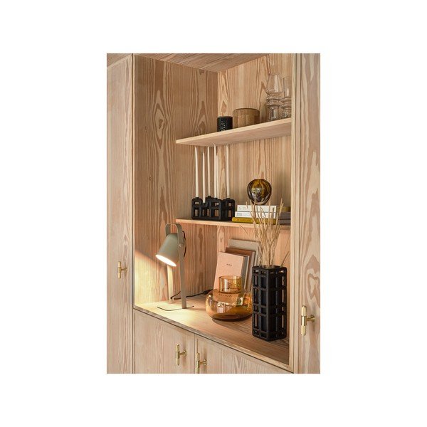 Vaso nero in poliresina fatto a mano (altezza totale 30 cm) Lyst – Villa Collection-image-4