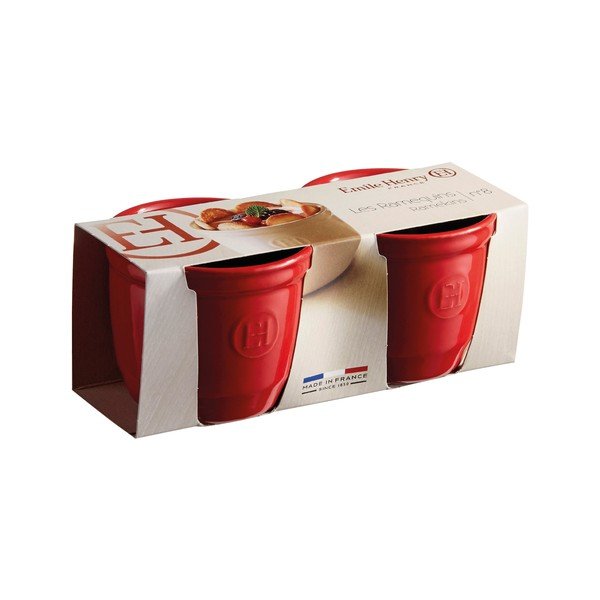 Set di 2 stampi ramequin in rosso N°8 - Emile Henry-image-1