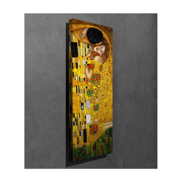 Riproduzione murale su tela Gustav Klimt Il bacio, 30 x 80 cm Gustav Klimt - The Kiss - Wallity-image-2