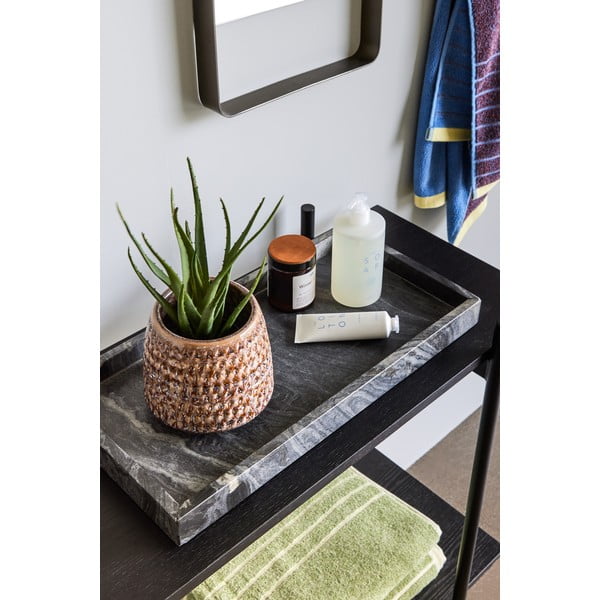 Set di 2 vassoi in marmo nero Nena - Hübsch-image-1