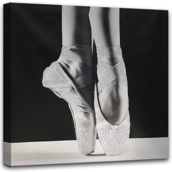 Quadro su tela Ballerina, 60 x 60 cm Glam - Styler-image-1