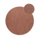 Tappeto rotondo color terracotta in lana tessuto a mano ø 120 cm Calmio – Hanse Home