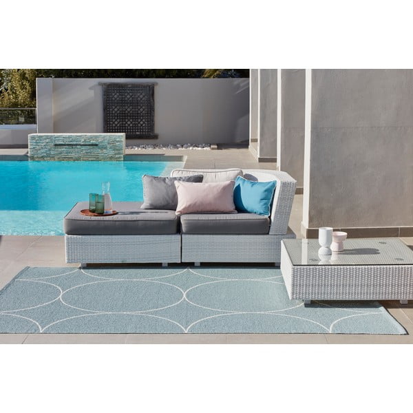 Tappeto da interno/esterno azzurro 70x100 cm Boo Haze – Pappelina-image-1