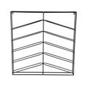 Portabottiglie da parete nero in metallo numero di bottiglie 10 67x66x7,5 cm Cuadro – PT LIVING