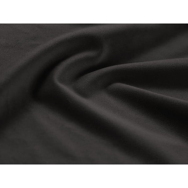 Poggiapiedi grigio scuro con rivestimento in velluto Kyoto – Cosmopolitan Design-image-4