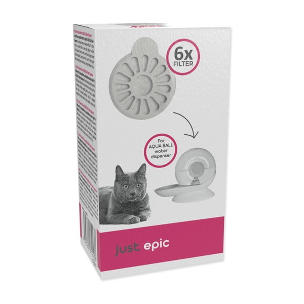 Set di filtri per abbeveratoio per gatto 6 pz Epic Pet Aqua Ball – Plaček Pet Products