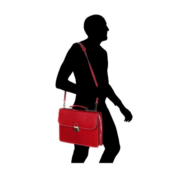Borsa in pelle rossa Irene - Chicca Borse-image-1