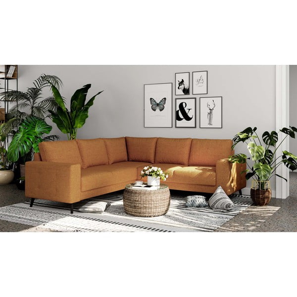 Divano angolare arancione (variabile) Fynn - Ghado-image-1