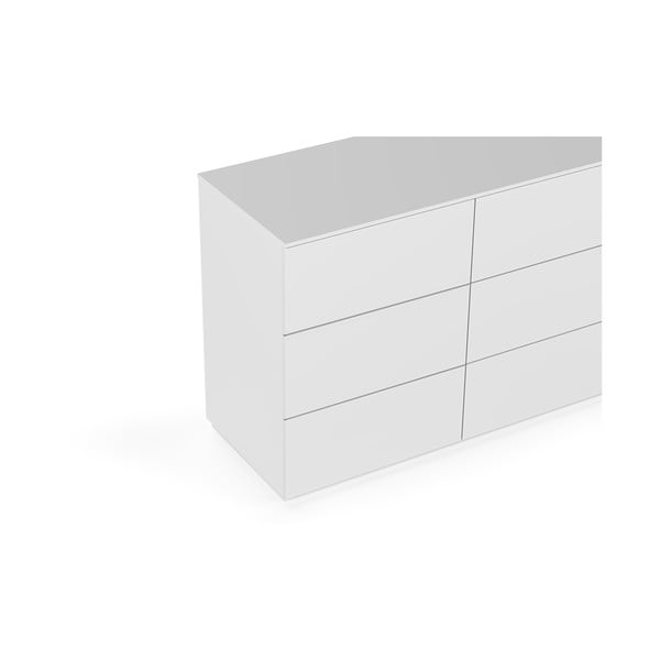 Cassettiera bassa bianca 120x84 cm Join - TemaHome-image-4