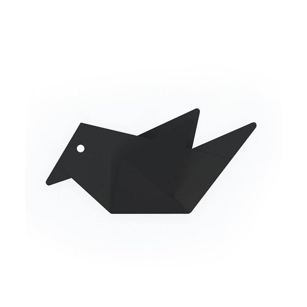 Černý nástěnný věšák Qualy&CO Early Bird