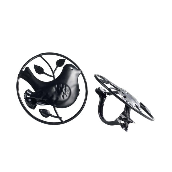 Clip per tende in metallo in set da 2 Passero - douceur d'intérieur