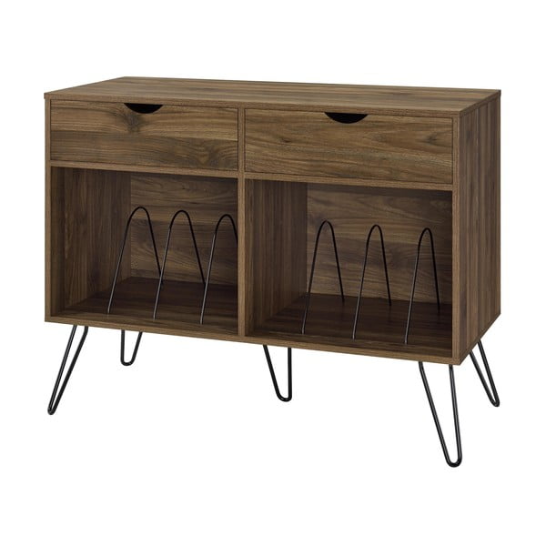 Portadischi in noce 101x81 cm Concord - Novogratz-image-2