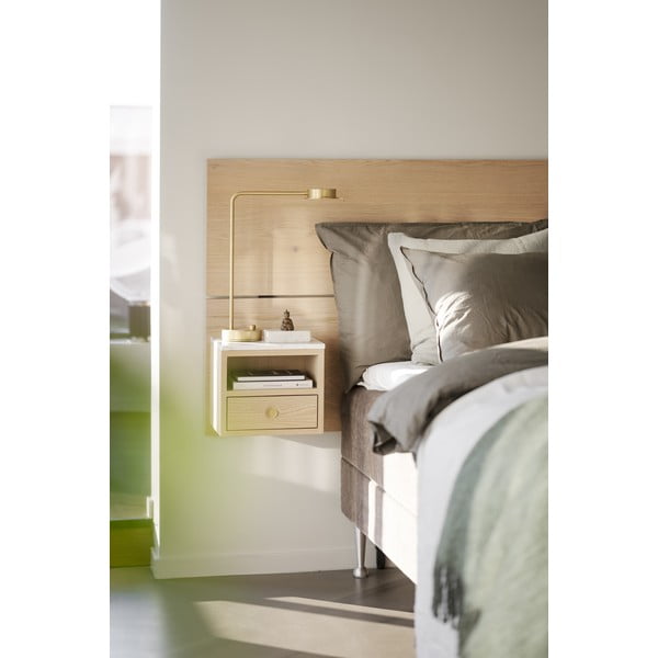 Testiera di colore naturale in rovere massiccio 240x79 cm Whitmore – Rowico-image-3