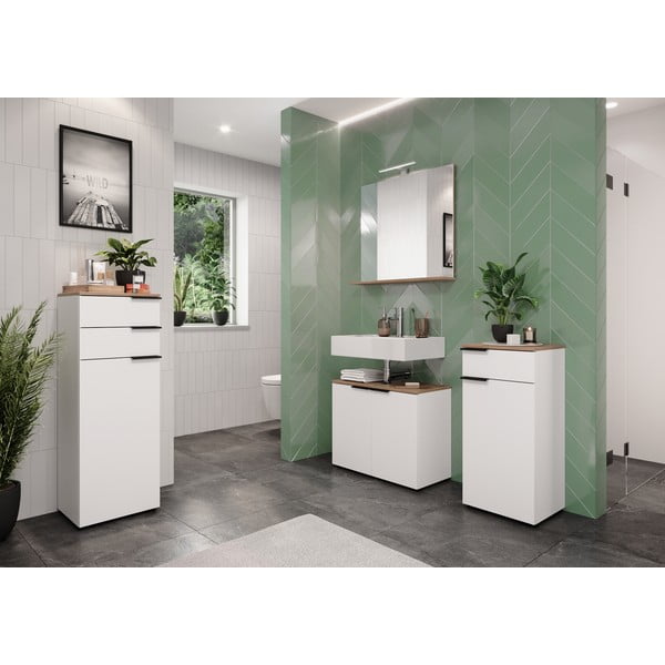 Specchio da parete con illuminazione/con ripiano  76x75 cm Menen – Germania-image-2