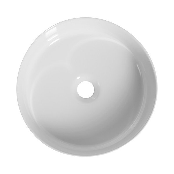 Lavabo rotondo bianco in ceramica ø 36 cm Ion – Sapho-image-1