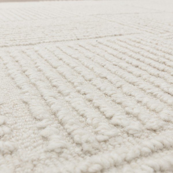 Tappeto in lana avorio tessuto a mano 120x170 cm Zennith Grid - Asiatic Carpets-image-3
