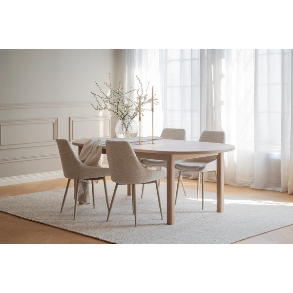 Tavolo da pranzo con piano effetto rovere allungabile 105x220 cm Gifford – Rowico-image-2