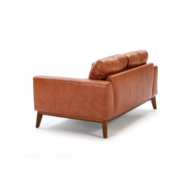 Divano in pelle , 159 cm Cognac - Ángel Cerdá-image-4