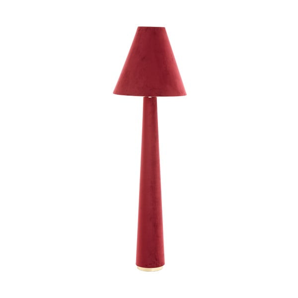 Lampada da terra rossa con paralume in tessuto (altezza 168 cm) Devia - Light & Living