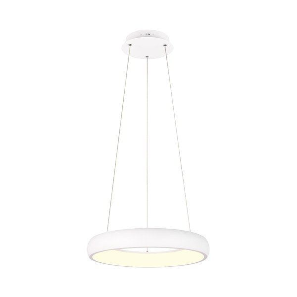 Lampadario bianco a LED dimmerabile con paralume in metallo ø 46 cm Cardona - Trio-image-3
