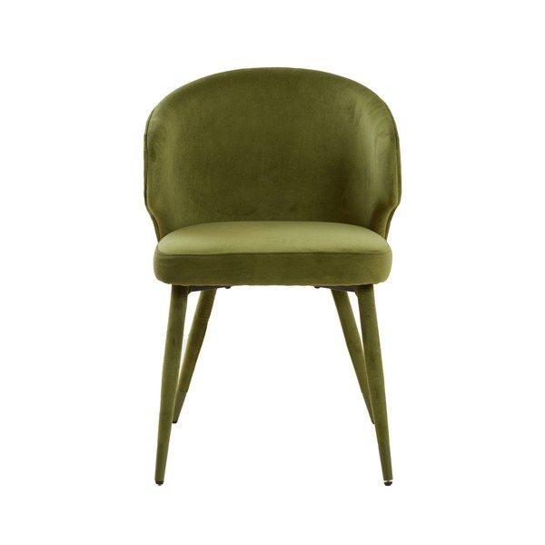 Set di sedie da pranzo verde in imbottito 2 pz Kosaka – Light & Living-image-3