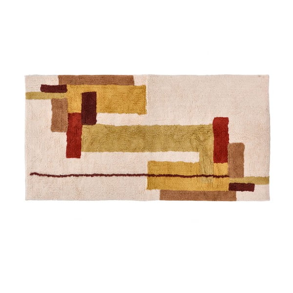 Tappeto in cotone arancione 180x90 cm Lau - Villa Collection