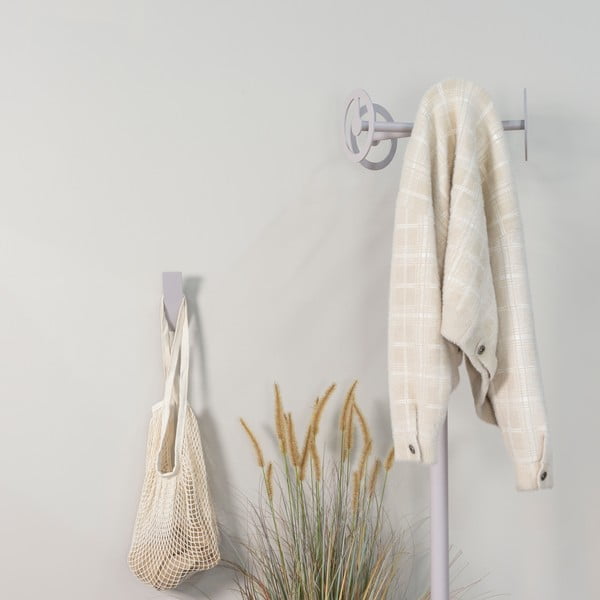 Gancio da parete grigio tortora in acciaio Angle – Spinder Design-image-1