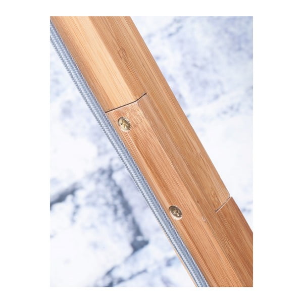 Lampada da terra con paralume bianco e struttura in bambù Himalaya - Good&Mojo-image-4