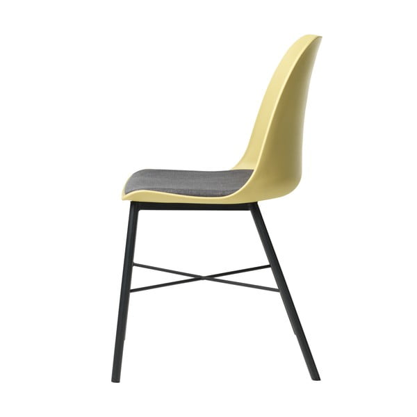 Sedia da pranzo gialla Whistler - Unique Furniture-image-3